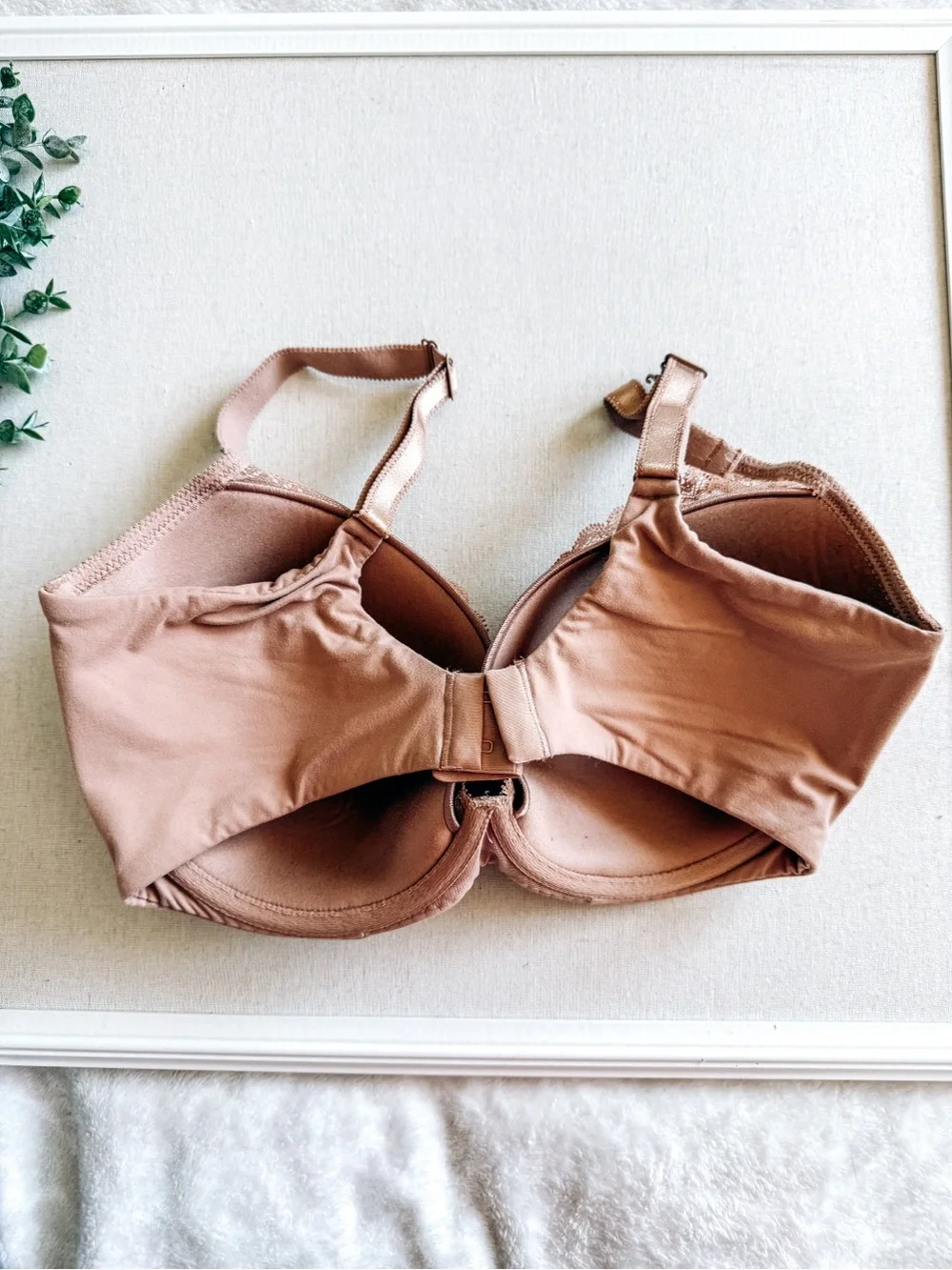 Chantelle C Magnifique T Shirt Bra Nude Lace Underwire Full Coverage 36DDDD 36F